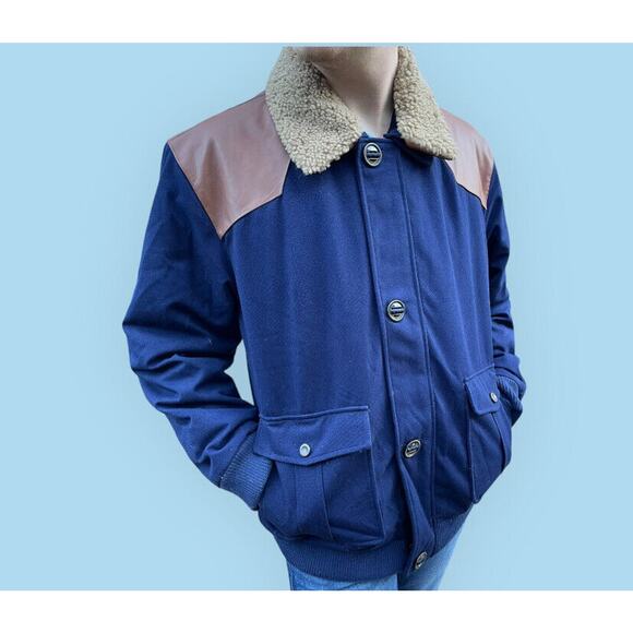 Rainforest Men's Navy Blue Thermolux Quilted Jacket Sz XL $495 - Picture 11 of 16